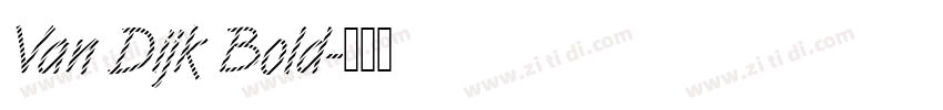 Van Dijk Bold字体转换